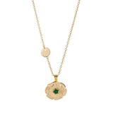 SPINNING DECEMBER FLOWER NECKLACE LUCKY BLOOM_CWMM6969