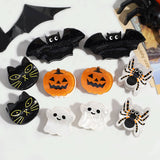 HALLOWEEN MINI HAIR CLAW SET BAT GHOST PUMPKIN_CWAHA2255