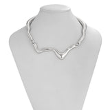 NEW COLD STYLE GEOMETRIC TWISTED DESIGN NECKLACE_CWMM3132