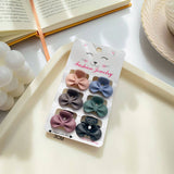 SET OF 6 SMALL CLAW HAIR CLIPS SIMPLE CHIC_CWAHA0386