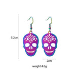 HALLOWEEN TRENDY COLORFUL GRADIENT EARRINGS_CWAJE1845