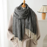 ELEGANT THICK KNIT SHAWL SCARF FOR WOMEN_CWASC2745