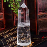 CLEAR QUARTZ CRYSTAL POINT HEX TOWER_CWMM8109