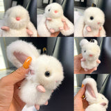 MINK FUR RABBIT BAG ORNAMENT HIGH END KEYCHAIN_CWMM2546