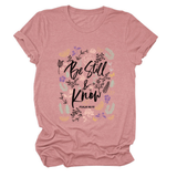 Womens Faith Tee, Be Still And Know_Cwtts1480