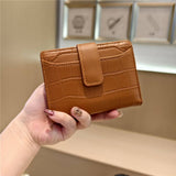 Stone Pattern Bifold Foldable Leather Wallet_Cwab06206