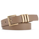MATTE KOREAN STYLE METAL SQUARE BUCKLE BELT_CWASC0580