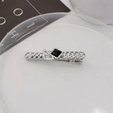 METAL ROSE HAIRPIN SIDE BANGS DUCKBILL CLIP_CWAHA4646