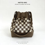 2024 CASUAL DRAWSTRING BUCKET KNITTED BAG_CWAB2375