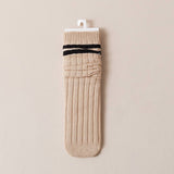 AUTUMN AND WINTER TWO BAR STACKED SOCKS_CWMS0998