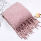 SOFT MOHAIR FEEL SCARF COZY WINTER WRAP_CWASC0323