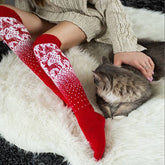 CHRISTMAS STYLE LONG KNEE HIGH SOCKS_CWMS0852