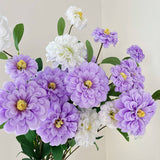 FAUX LONG STEM MARIGOLD PEONY FLOWER FOR DECOR_CWMM6591