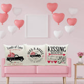 SIMPLE VALENTINES DAY LETTER PRINT PILLOWCASE_CWMM0778