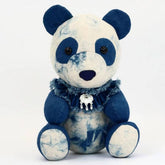 HANDMADE TIE DYE PANDA PLUSH TOY CUTE FRESH LOOK_CWMM6031