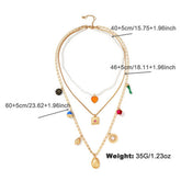 Womens Vintage Evil Eye Necklace And Earrings Set