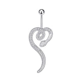 PUNK SNAKE BELLY RING UNIQUE BODY PIERCING_CWMM9314