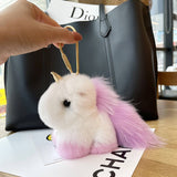 NEW CUTE PLUSH PONY BAG PENDANT CAR KEYCHAIN_CWMM2495