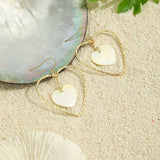 FASHION NATURAL SHELL SMALL HEART EARRINGS_CWMM4343