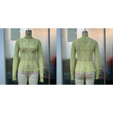 SEMI SHEER MESH LACE TOP BOTTOMING SHIRT_CWTBLL2660