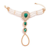 IMITATION PEARL RHINESTONE FASHION COLLAR JEWELRY_CWAJE1161