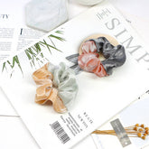 NEW CONTRASTING COLOR SPLICED SILVER HAIR ROPE_CWAHA1020