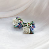 Vintage Art Camellia Forest Earrings