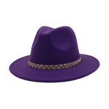 Unisex Vintage Wool Fedorahat British Ethnic Style_Cwah04392