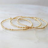 GOLD COPPER BEADS DIY BEADED BRACELET_CWAB4640