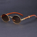 IMITATION WOOD SUNGLASSES ROUND FRAME SUNGLASSES_CWASG0581