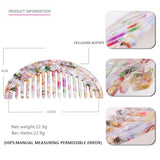 MARBLE TEXTURE 4MMU ACETATE HAIR COMB_CWAHA4188
