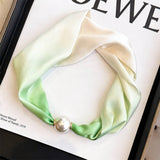 Solid Pearl Magnetic Silk Neck Scarf_Cwasc03939