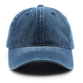 AUTUMN WINTER WASHED DENIM BASEBALL CAP UNISEX_CWAH2824