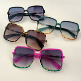 LARGE SQUARE FRAME MULTI COLOR COLORFUL SUNGLASSES_CWASG0424