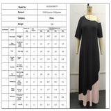 ELEGANT COLORBLOCK SPAGHETTI STRAP DRESS_CWDSD8483