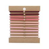 10 CLIP ON THREADED HAIR SCRUNCHIES_CWAHA2723