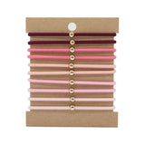 10 CLIP ON THREADED HAIR SCRUNCHIES_CWAHA2723