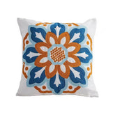 EMBROIDERED DAISY TOWEL STITCH CUSHION COVER_CWMM7714