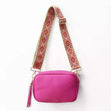 BOHEMIAN SOLID COLOR LEATHER SMALL SQUARE BAG_CWAB1810