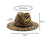 FASHION STRIPED WOOLEN HAT JAZZ HAT FELT HAT_CWAH2566