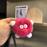 CUTE SMALL COAL BALL BAG PENDANT CAR KEYCHAIN_CWMM2516