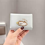 CARTOON CUTE CAT EMBROIDERY MINI WALLET_CWAB2624