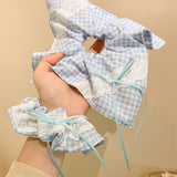 LACE BOW SQUARE SCARF HAIRBAND HAIR ACCESSORY_CWAHA3705
