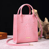 RETRO LARGE CAPACITY CROCODILE SHOULDER BAG_CWAB0925