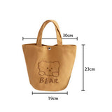 STUDENT LUNCH BAG EMBROIDERED CANVAS_CWAB5601