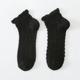 Twisted Fashion Cotton Lace Socks For Women_Cwms2006
