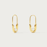 COPPER GOLD FRESHWATER PEARL PIN EARRINGS_CWAJE5098