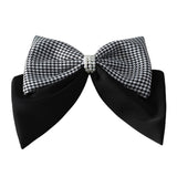 HOUNDSTOOTH FASHION BIG BOW HAIRPIN_CWASC1056