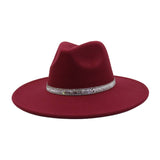 MEN WOMEN WOOL BLEND FEDORA HAT HEART TOP_CWAH04376