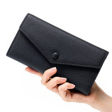 GENUINE LEATHER LONG SIMPLE MULTIFUNCTIONAL WALLET_CWAB3793